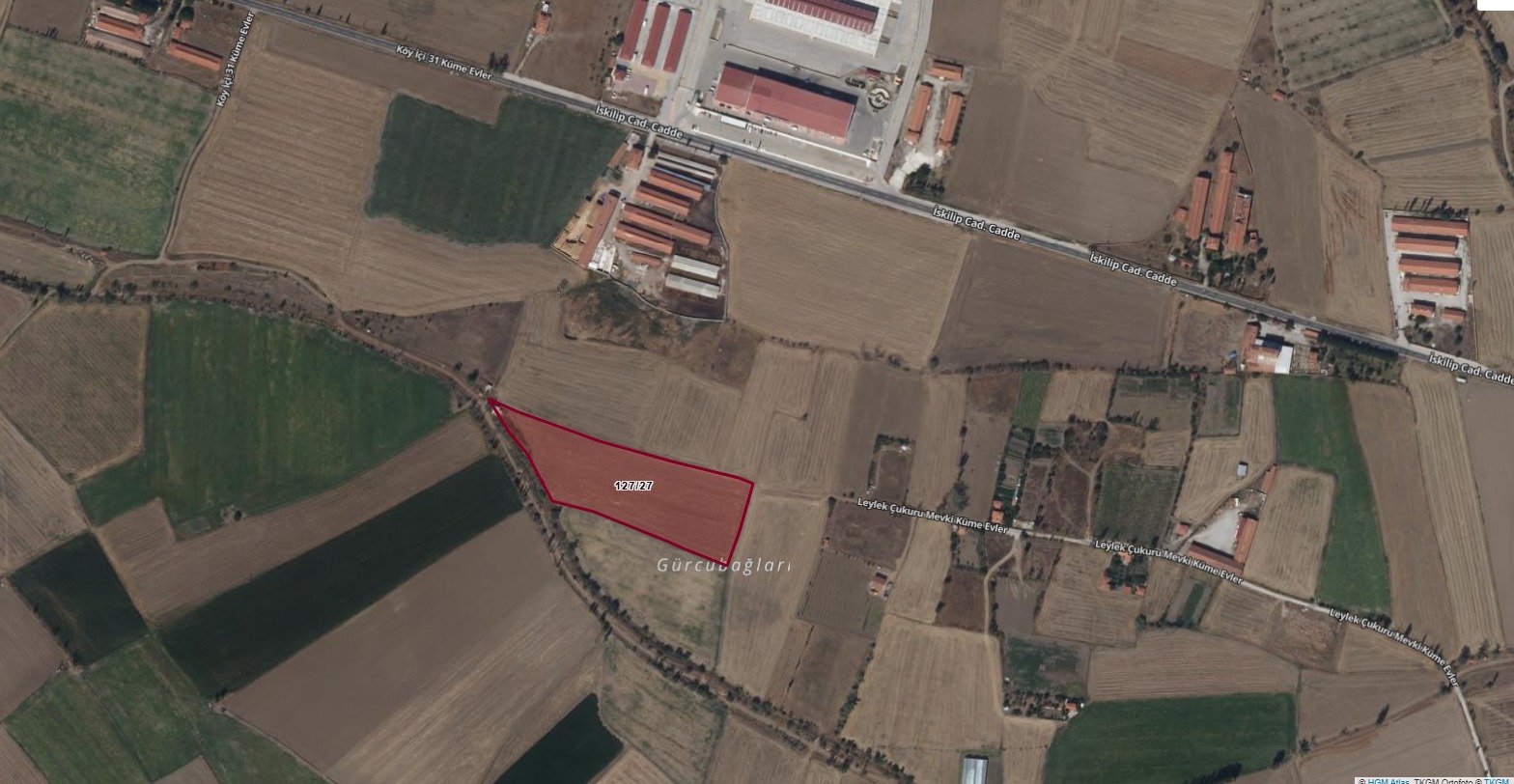 Köprüalan (Gürcü) Köyünde 15400 M2 Satılık Tarla